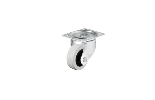 28mm Çaplı Termo Kaplı Tabla Bağlantılı Küçük PVC Döner Tekerlek