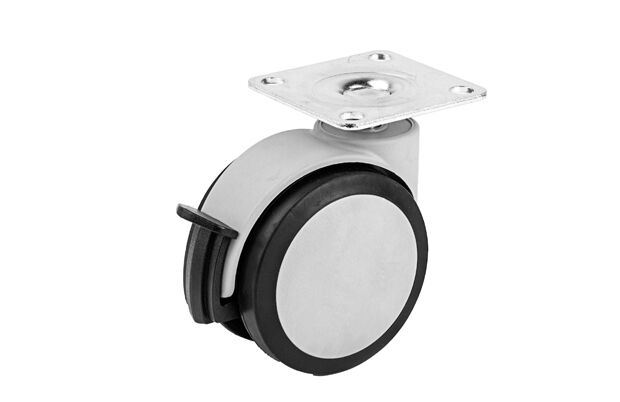 Ofis Mobilya Tekerlek-75mm Çaplı Tabla Bağlantılı Frenli Renkli Tekerlek