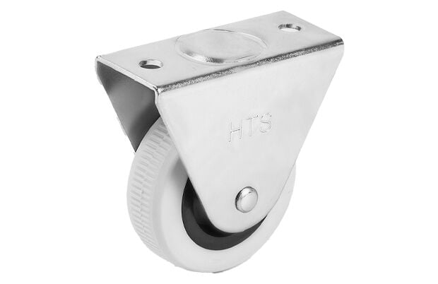 50 mm Çaplı Sabit maşalı, Galvaniz Kaplama Gri PVC Küçük Tekerlek