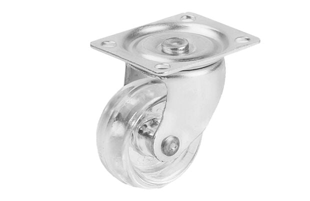 32mm Tabla Bağlantılı Şeffaf Küçük Dönen Tekerlek