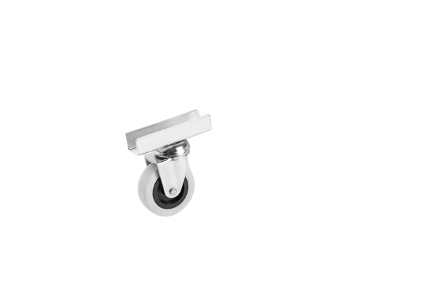 50 mm - U Tabla Bağlantılı Gri Makaralı PVC Eko Teker