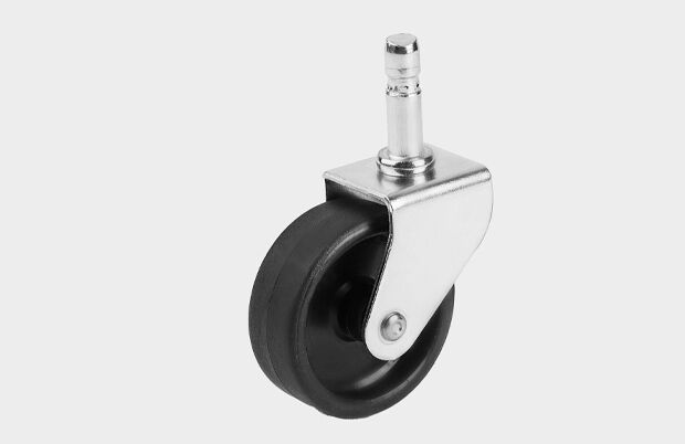 50*20mm Siyah Pimli Döner Siyah Mobilya Teker
