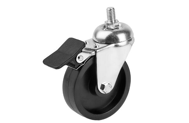 Mobilya Tekerleği-75 *25 mm Vida Bağlantılı Frenli MMB Teker